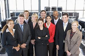 Group Shot Of Stock Traders
