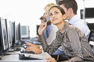 Stock Trader Deep In Thought