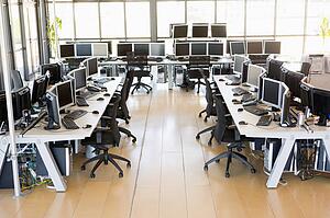 View Of Stock Trading Office