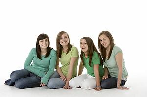Group Of Teenage Girlfriends