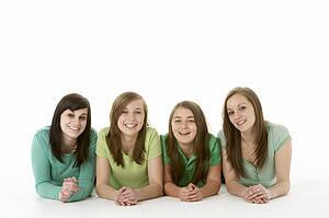Group Of Teenage Girlfriends