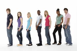 Group Of Teenage Friends In Studio