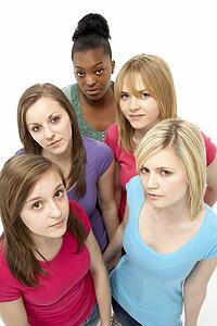 Group Of Teenage Girlfriends