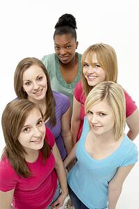 Group Of Teenage Girlfriends