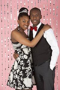 Young Couple Dressed For Party