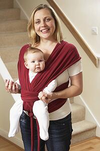 Baby In Sling With Mother
