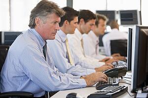 Stock Traders At Work