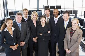 Group Shot Of Stock Traders