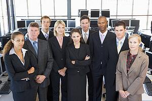 Group Shot Of Stock Traders