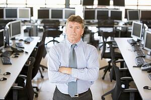 Portrait Of Senior Stock Trader