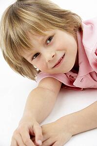 Boy Laying on Stomach