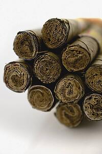 Cheroot, homemade hilltribe cigarettes