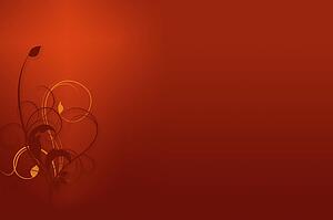 Floral design, red background