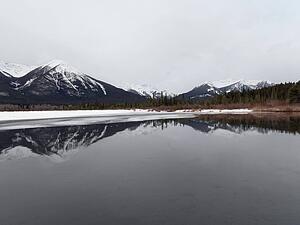 Winter landscape, Banff National Park, Alberta, Canada