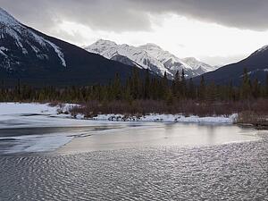 Winter landscape, Banff National Park, Alberta, Canada
