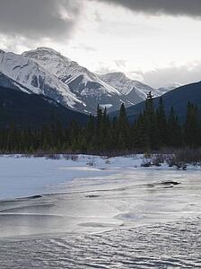 Winter landscape, Banff National Park, Alberta, Canada