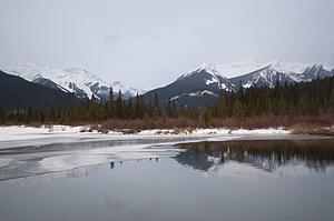 Winter landscape, Banff National Park, Alberta, Canada