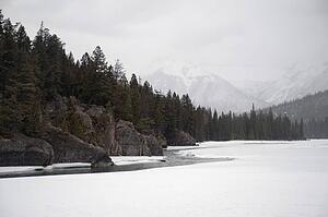 Winter landscape, Banff National Park, Alberta, Canada