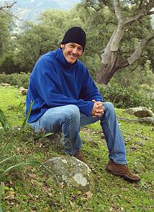 Portrait of man in the woods