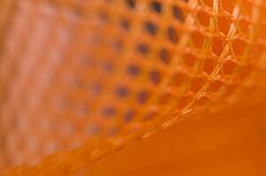 Close up of orange fabric