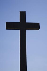Cross in the sky; Laval, Quebec, Canada