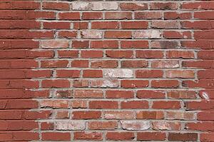 Multi-colored brick wall, Laval, Quebec, Canada