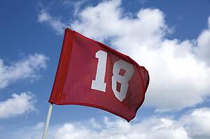 Number eighteen flag