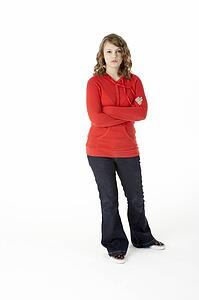 Full Length Studio Portrait Of Teenage Girl