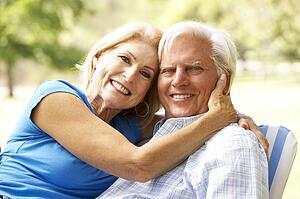 Portrait Of Senior Couple Enjoying Day In Park