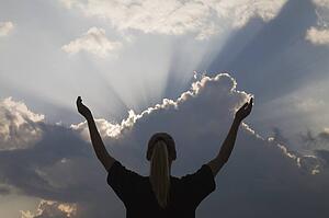 Woman in awe