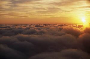 Sunrise above clouds