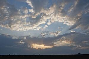 Cloudy horizon, Kenya, Africa