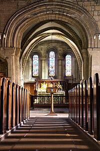 Sanctuary of a church, Northumberland, England