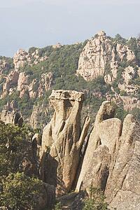 Corsica, France; Calanques rock formations