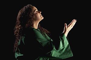 woman depicting mary of bethany