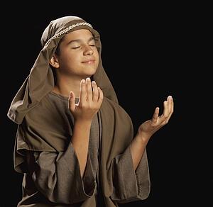 boy portraying a young jesus