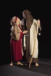 people depicting mary and joseph