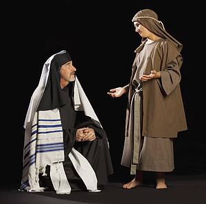 young jesus and a high priest