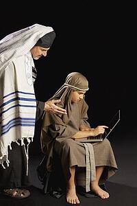 young jesus and a high priest