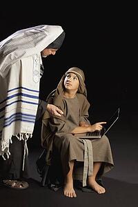young jesus and a high priest