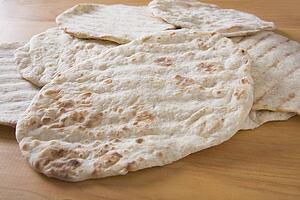 baked pita bread