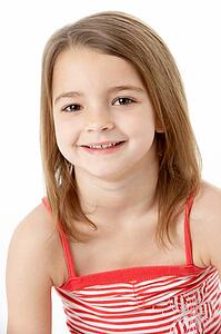 Young Girl Sitting In Studio