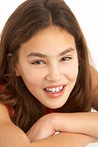 Studio Portrait Of Young Girl