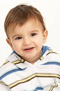 Studio Portrait Of Young Boy