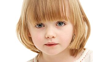 Studio Portrait Of Young Girl
