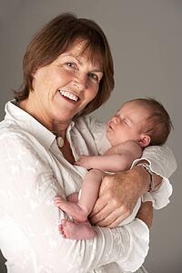 Mother Holding Newborn Baby