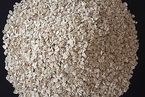calgary, alberta, canada; pile of oat flakes