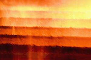 heat from the flames