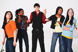 boy having a choice in girlfriend