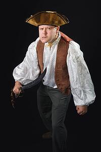 a man dressed as a pirate